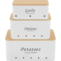 OEM Boîte de rangement, design moderne, usage multiple, BLANC, 3pcs
