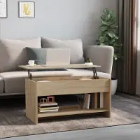 Prolenta Maison Exclusive - Table basse en chêne Sonoma 102x50x52,5 cm Matériau dérivé du bois