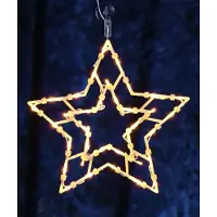 Spetebo Silhouette de fenêtre de Noël LED XXL - Motif : étoile