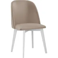 Mirjan 24 Chaise de cuisine rembourrée AFTON 5 - blanc / beige
