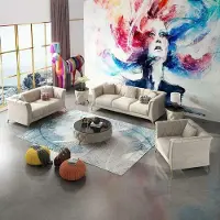 JV Möbel Ensemble de canapés Designer Moderne Chesterfield JVmoebel