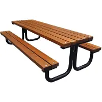 Sonstiges Mini table de pique-nique Modèle miniature pour enfants Table en bois 100 cm Moderne Nouveau Noir