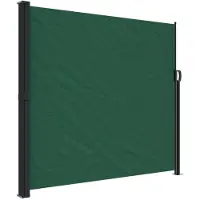 Syfax Auvent latéral rétractable vert foncé 180x600 cm