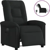 Syfax Fauteuil inclinable électrique Noir Tissu