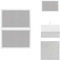 vidaXL Parois latérales de la tente de réception 2 pcs. Mesh Blanc et Noir - Pavillons & Tentes de réception