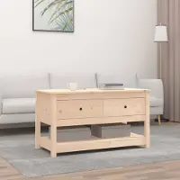 Prolenta Maison Exclusive - Table basse 102x49x55 cm en pin massif