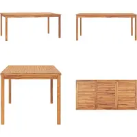 vidaXL Table de jardin 180x90x77 cm Teck massif - Table de salle à manger - Table en bois - Tables en bois