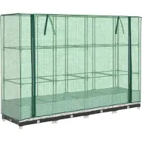 Syfax Jardinière surélevée avec housse aspect rotin 160x40x123 cm
