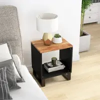 vidaXL Meubles Table basse 40x31x46 cm Bois massif Acacia & dérivés - Table de salon 350641