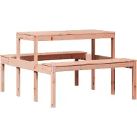 Syfax Table de pique-nique 110x134x75 cm bois massif de douglas