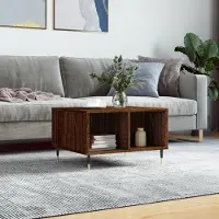 Prolenta Maison Exclusive - Table basse aspect chêne brun 60x50x36,5 cm Matériau dérivé du bois