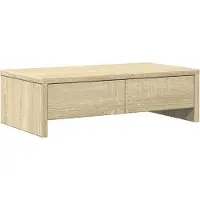 vidaXL Support d'écran avec tiroirs Chêne Sonoma 50x27x15 cm