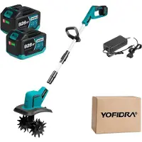 OEM Motoculteur, moteur sans balais, alimentation électrique, 2 batteries de 4,5 Ah