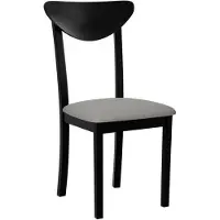 Mirjan 24 Chaise de salle à manger NEYA 2 - noir / gris