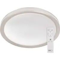 Emos Luminaire LED SABI à intensité variable , 45 W avec télécommande, luminosité 270-2700 lm, couleur de la lumière 2700-6500 K, veilleuse + minuterie, 50 x 7 cm, ZM5112