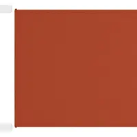 Syfax Auvent vertical Terre cuite 140x800 cm Tissu oxford