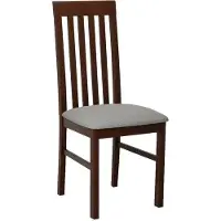 Mirjan 24 Chaise de salle à manger rembourrée DANBURY 1 - noyer / gris