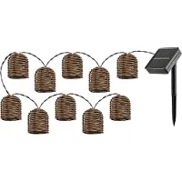 Rabalux Chaîne lumineuse solaire décorative Rupit 5m 10x LED 0,6W IP44 77047