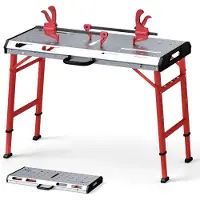 Northix Table de soudage réglable, capacité de charge de 450 kg, conception pliable