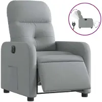 Sonstiges Fauteuil inclinable électrique Gris clair Tissu