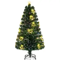 Northio Sapin de Noël artificiel en fibre de verre de 150 cm avec éclairage