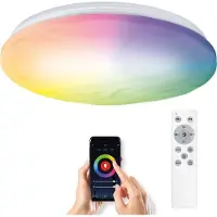 Solight SMART WIFI LED Plafonnier Rond 380mm 30W RGB+CCT avec DO WO792