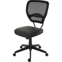 MCW Chaise de bureau professionnelle Chicago en similicuir
