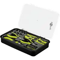 Goobay 77846 Kit d'outils Advanced, 49 pièces - Outils et jeu d'embouts pour les travaux de vissage, de montage et de bricolage