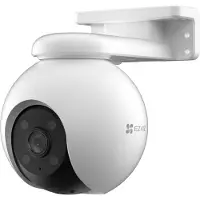 Ezviz Caméra extérieure H8 Pro 3K PTZ, 5 MP, Wi-Fi, résistante aux intempéries, vision nocturne, 1 pièce.