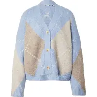 Noella Cardigan 'Laiana' beige chiné / bleu clair / blanc