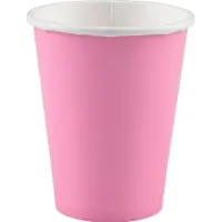Amscan 8 Gobelets Rose 250 ml
