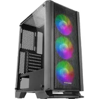 Mars Gaming Boitier PC Moyen Tour ATX Mars Gaming MC-C RGB avec panneau vitré - Noir