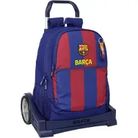 Safta Fc Barcelona Home Kit 25/26 22.5l 32x16x44 Cm Wheeled Backpack Bleu