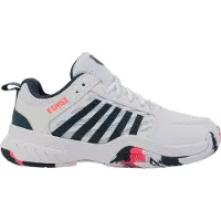 K-Swiss Chaussures de Tennis K-Swiss Enfant Court Express 2 White Stargazer Neon Blaze-Taille 32