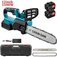 OEM Tronçonneuse électrique, moteur sans balais, conception sans fil, batterie 12 pouces 1500 W-2, prise UE