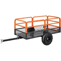 Vevor Remorque à benne basculante 1600 lb 22 pi³ Remorque de jardin en acier à atteler derrière un véhicule