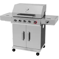 YATO Barbecue à gaz Yao 5+1, 19,5 kW, en acier inoxydable