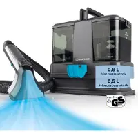 Cleanmaxx Compact Wet and Dry, Nettoyant pour tissus d’ameublement et tapis, Noir, Bleu