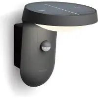 Philips Applique solaire LED 8719514476950 Tyla IP44 1,2W 255lm 4000K anthracite avec détecteur de mouvement