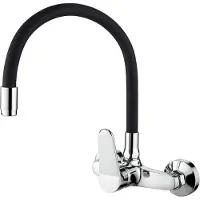 Ibergrif Mitigeur d'Evier de Cuisine - - M16559-2 - Monocommande - Bec Flexible - Chrome