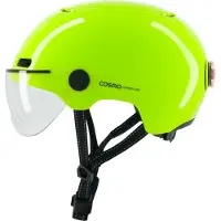 Cosmo Connected Casque vélo Fusion+ Jaune fluorescent