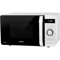 Sencor SMW 5517WH Four à micro-ondes, écran LED, 8 programmes + grill, volume 17 l, plat jusqu'à 27 cm, décongélation, minuterie, 800 W