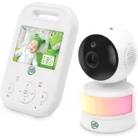 Vtech Niania vidéo LeapFrog, écran LCD 2,8 pouces, panoramique et inclinaison, portée de 12 heures, distance de 300 mètres