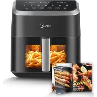 Midea Friteuseà air avec fenêtre visible MF-CY55K - 5,2 L, 1600 W