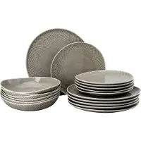 Rosenthal Junto - Pearl Grey - Set 18-tlg. mit Tellern (18 pcs)