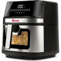 Girmi Friteuse à air chaud FG80 Ecofrit 8 litres, 2200 W, écran numérique, 10 programmes, double puissance de chauffage