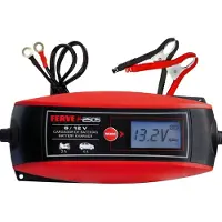 Ferve F-2505 Acculader, zwart, rood (12V)
