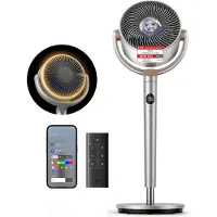 Dreo Ventilateur sur pied Smart, Ventilateur, Argent