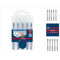 Bosch Expert HEX-9 HardCeramic - Jeu de forets - pour carrelage tendre, carrelage dur - 5 pièces - 5 mm - Longueur : 90 mm (2608900598)