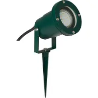 Brilliant Broche d'extérieur verte FASCO | tête pivotante | dimmable avec ampoule adaptée | projecteur pour éclairage d'arbre | 1x GU10 douille max. 20 Watt